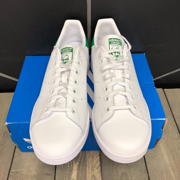Adidas Stan Smith J White Green (Multiple Sizes) - Picture 3 of 5